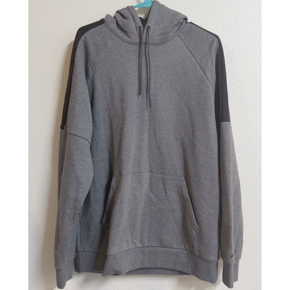 Russell Men's Premium Fleece Hoodie M Charcoal Gray Black Pullover Sweatshirt